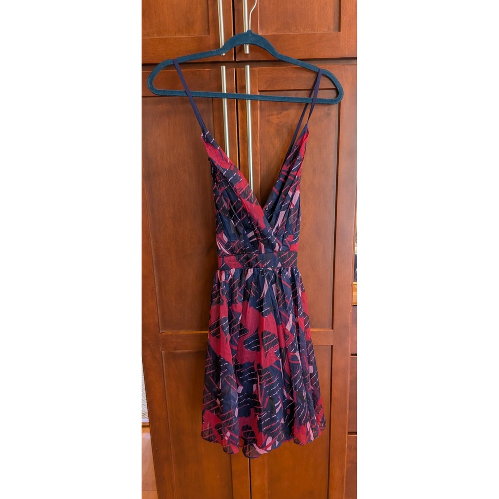 NWT Lulu's Britannia Navy Blue Skater Dress Size L Out of Stock